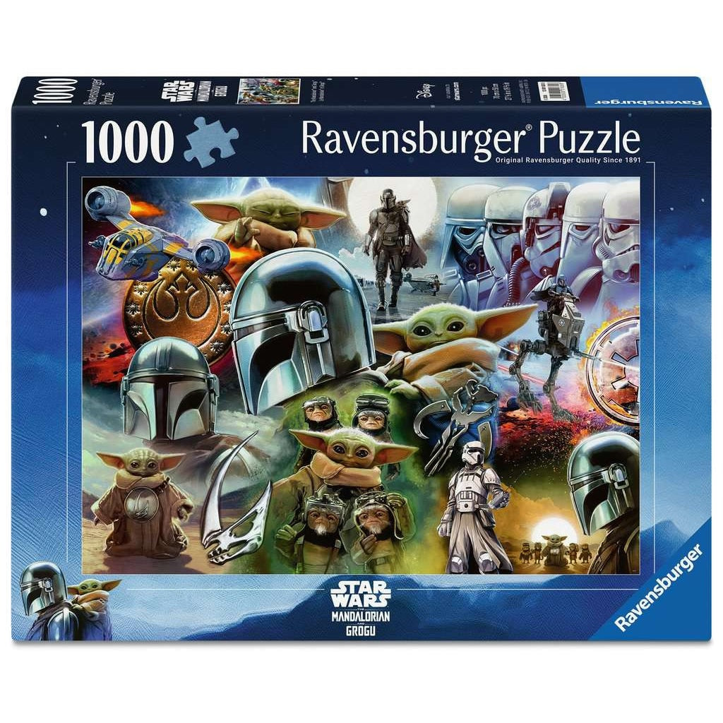 The Mandalorian and Grogu - Puzzel 1000 stukjes - Ravensburger 12001830, doos