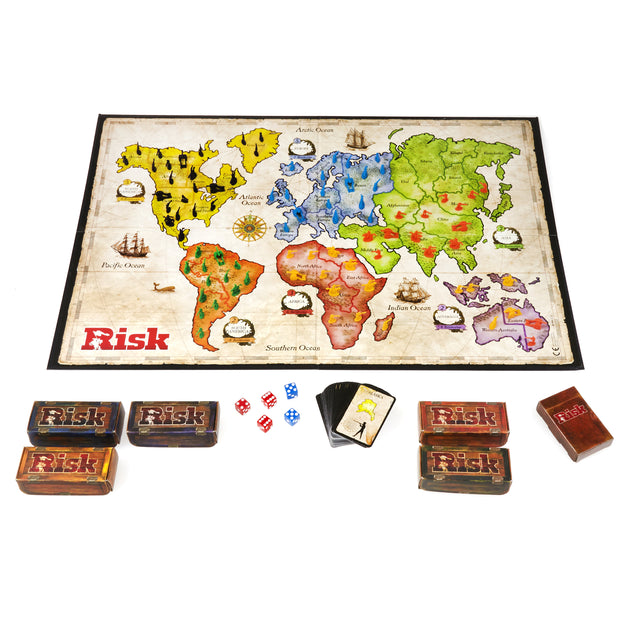 Risk speelonderdelen uitgestald