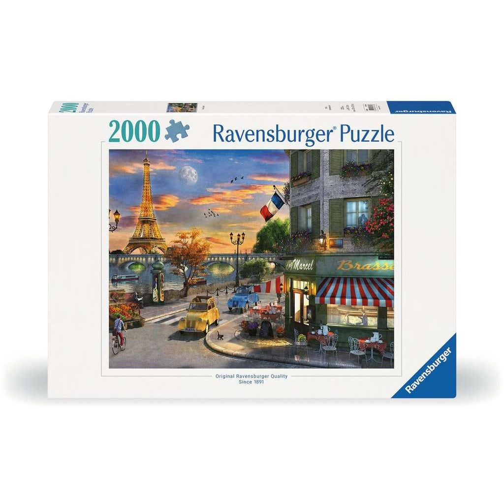 Romantische avond in Parijs - Puzzel 2000 stukjes - Ravensburger 00016716, doos