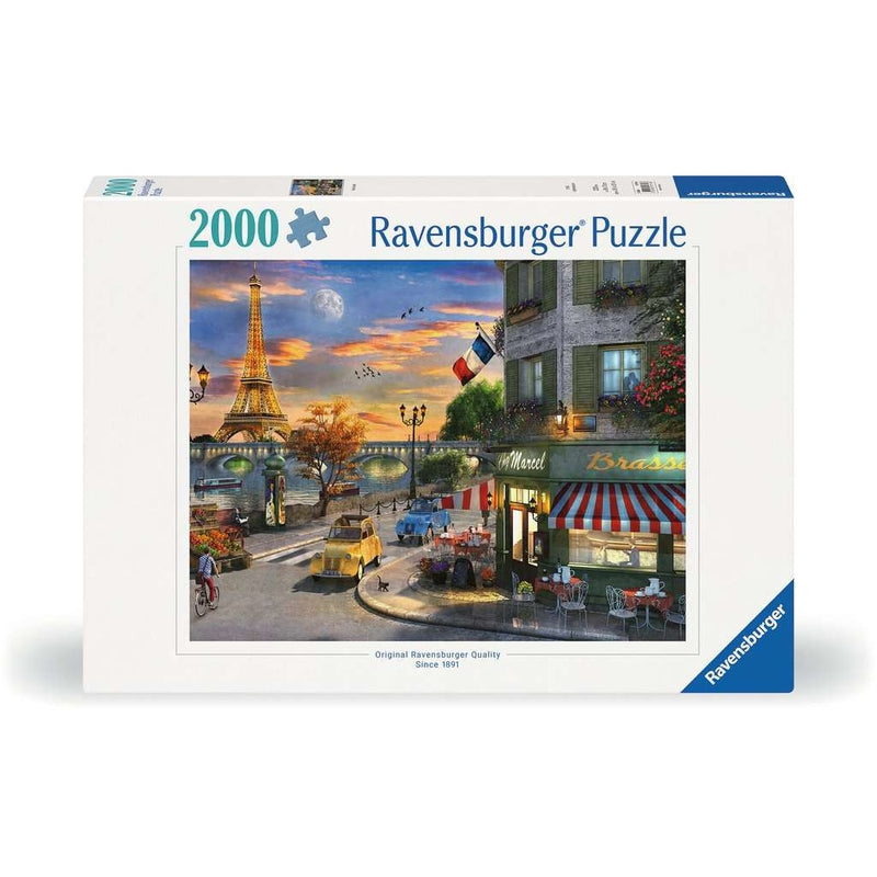 Romantische avond in Parijs - Puzzel 2000 stukjes - Ravensburger 00016716, doos