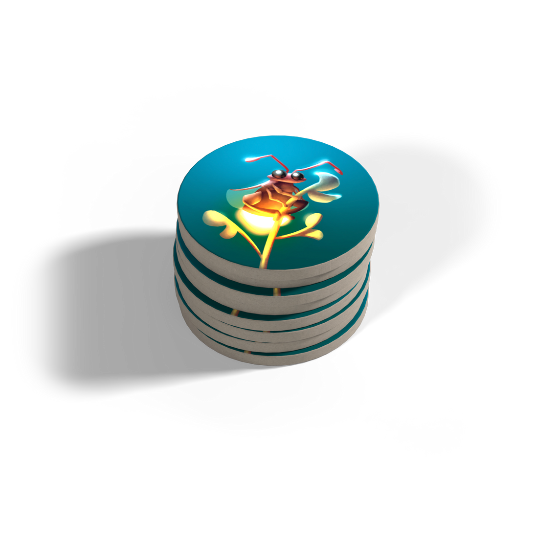 Wispwood - bordspel van White Goblin Games, vuurvliegfiches