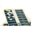 Detail van vliegtuigen en puntkaarten in Sky Team