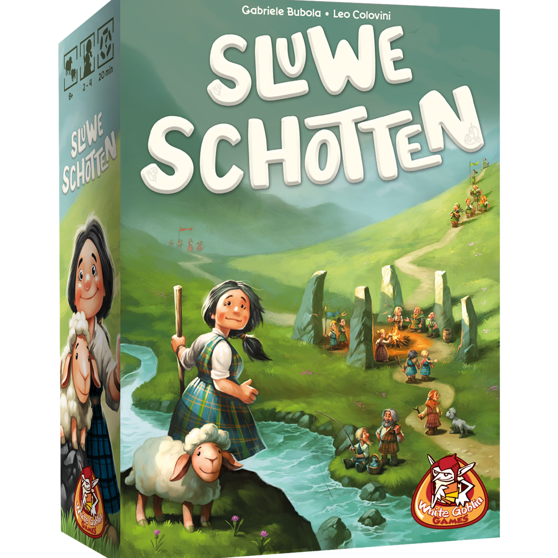 Sluwe Schotten van White Goblin Games, doos