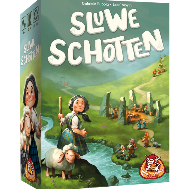 Sluwe Schotten van White Goblin Games, doos