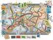 Ticket to Ride Europe spelonderdelen uitgestald topview
