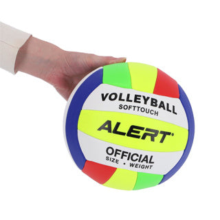 Hand pakt Softtouch volleybal op