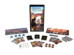 Uitgestalde kaarten en doos van 7 Wonders Cities V2 uitbreiding