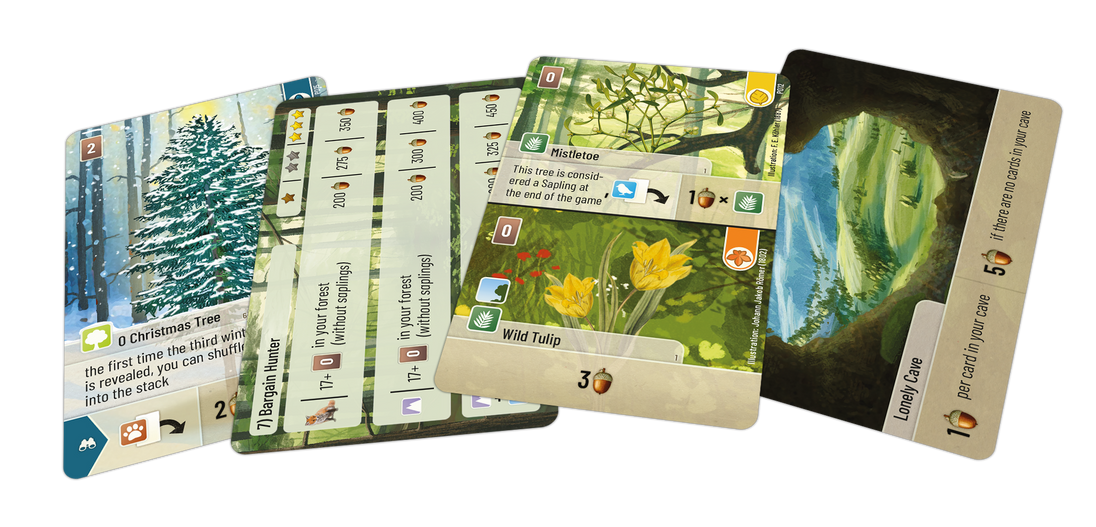 Forest Shuffle Exploration - Uitbreiding, kaarten