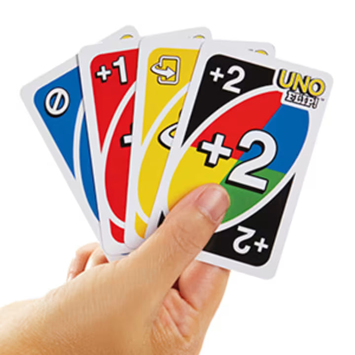 UNO Flip! - kaartspel van Mattel, lichte kant kaarten