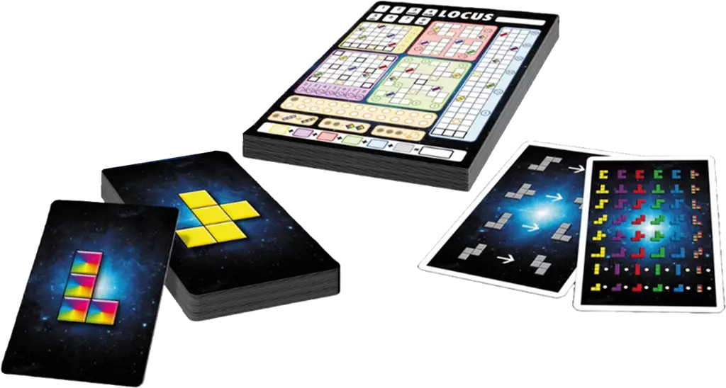Locus - Tactisch Puzzelspel van Tucker's Fun Factory, kaarten en scoreblok