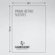 Gamegenic Prime Retro sleeves, maatkaart