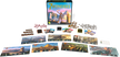 Kaarten en doos van 7 Wonders bordspel uitgestald